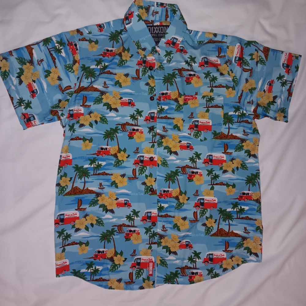 DIXXON Flannel Co. party shirt NWOT